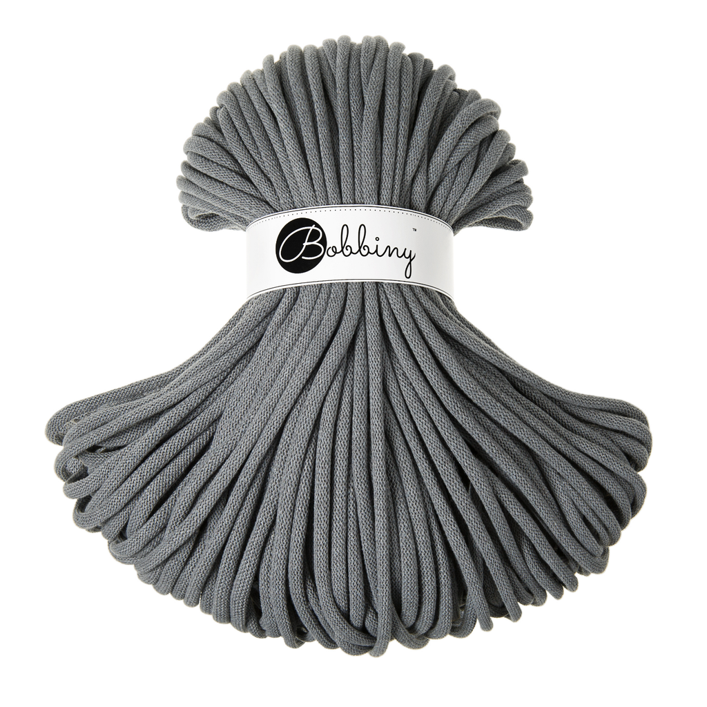 Bobbiny Intrecciato 9mm JUMBO - Steel (Acciaio)