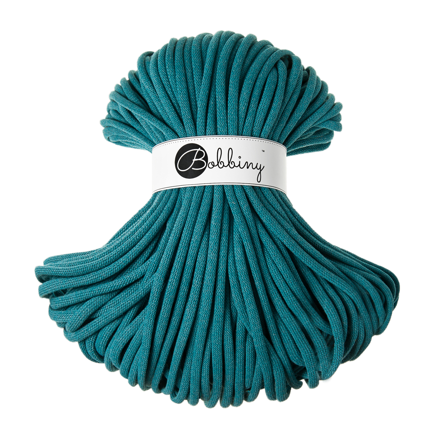 Bobbiny Intrecciato 9mm JUMBO - Teal (Verde Petrolio)