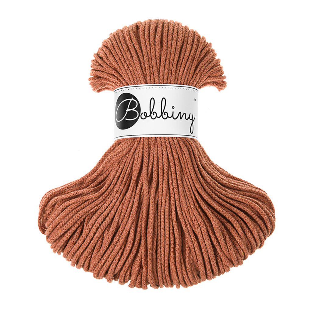 Bobbiny Intrecciato 3mm JUNIOR - Terracotta (Terracotta)
