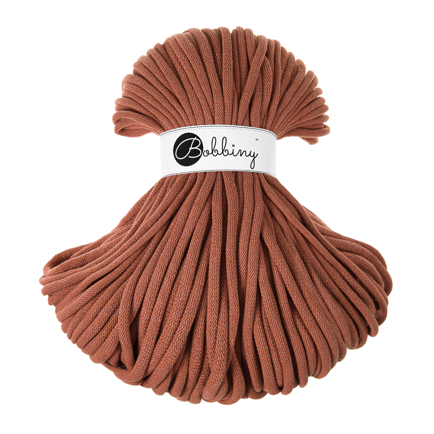 Bobbiny Intrecciato 9mm JUMBO - Terracotta (Terracotta)