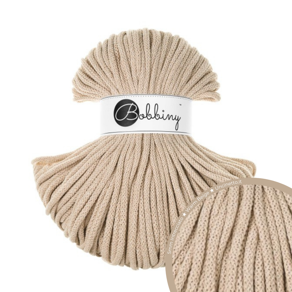 Bobbiny Intrecciato (Braided) 5mm PREMIUM - 100m