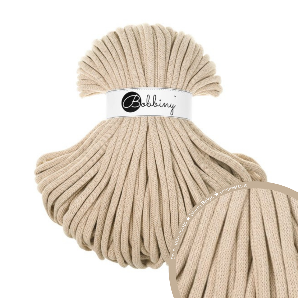 Bobbiny Intrecciato (Braided) 9mm JUMBO - 100m