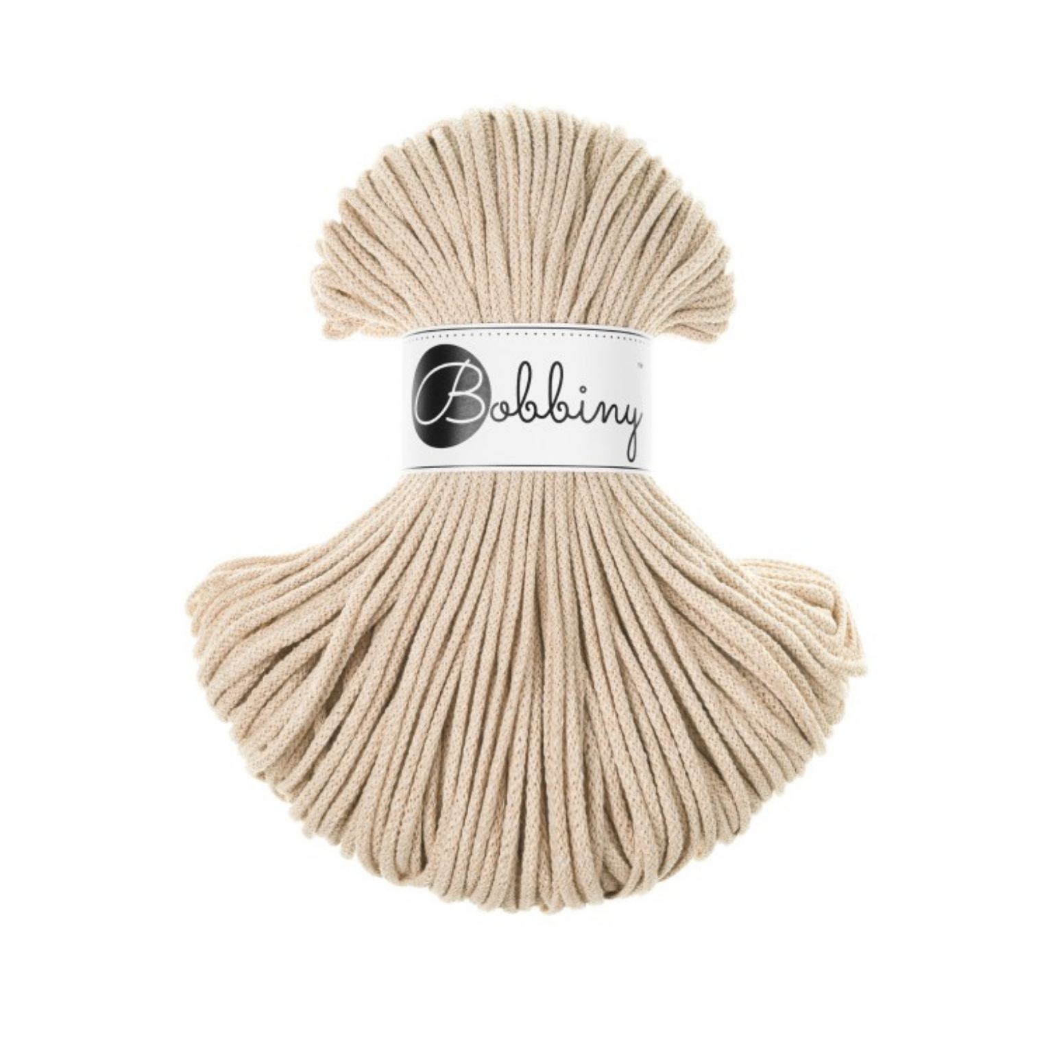 Bobbiny Intrecciato 3mm JUNIOR - Warm Beige (Beige Caldo)
