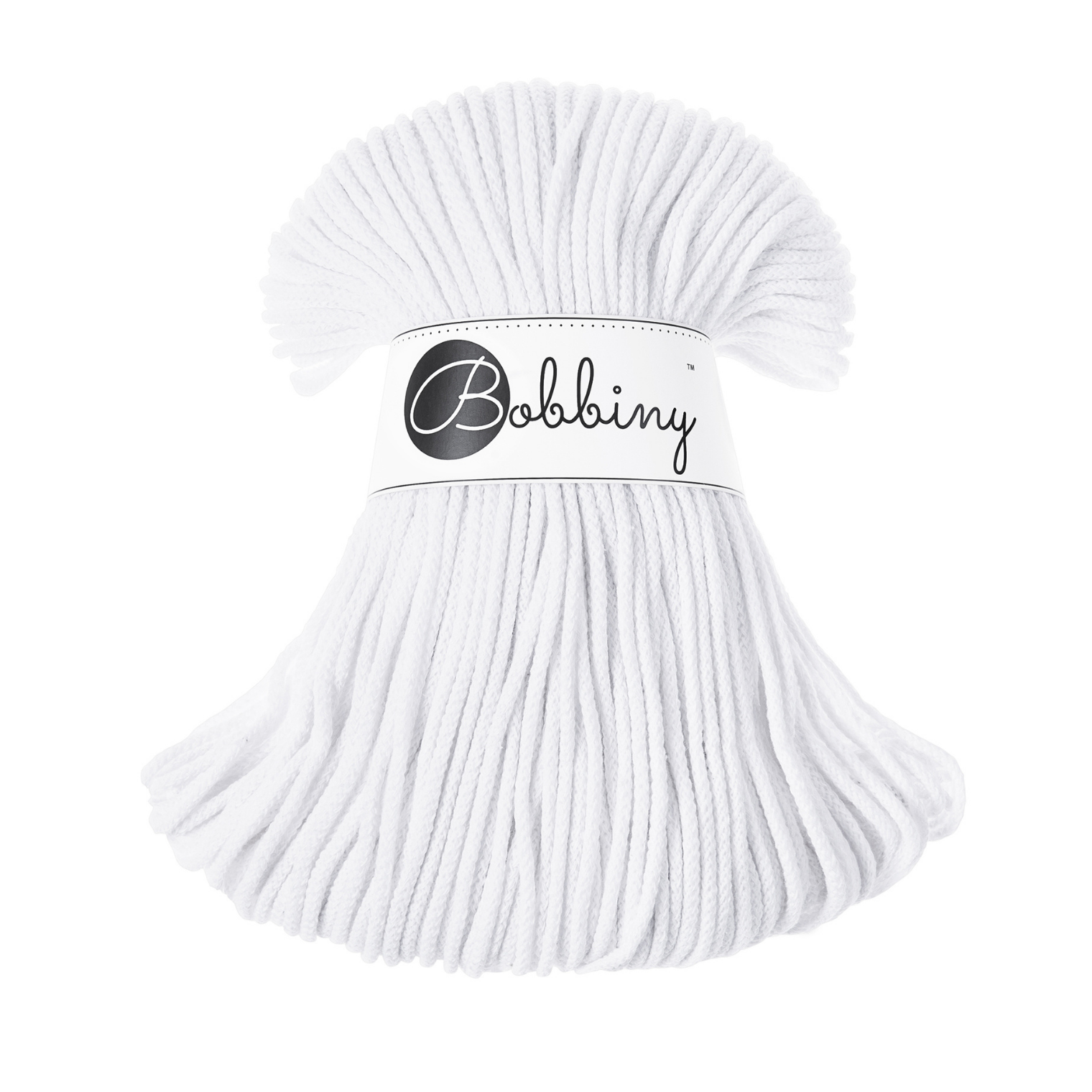 Bobbiny Intrecciato 3mm JUNIOR - White (Bianco)