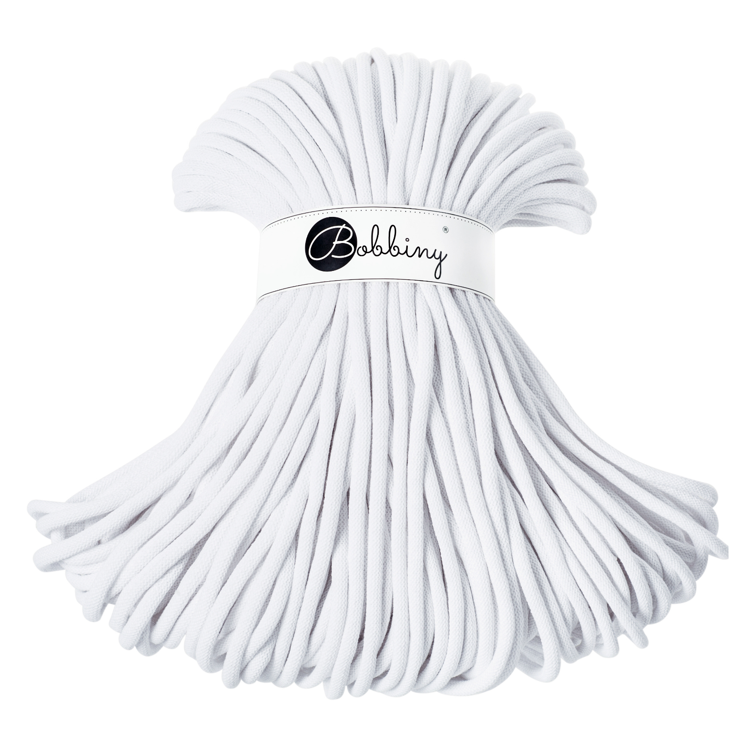 Bobbiny Intrecciato 9mm JUMBO - White (Bianco)
