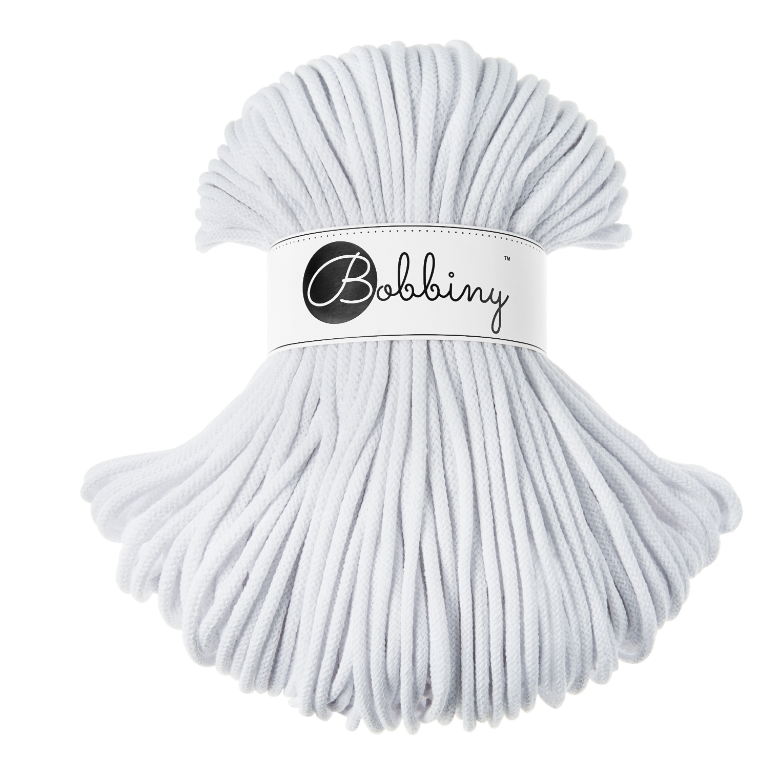 Bobbiny Intrecciato 5mm PREMIUM - White (Bianco)